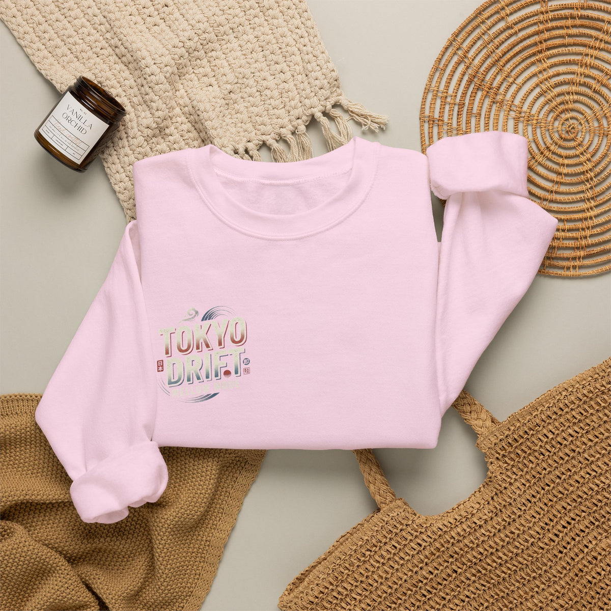 Tokyo Drift Car Crewneck Sweatshirt | Retro Racing Graphic