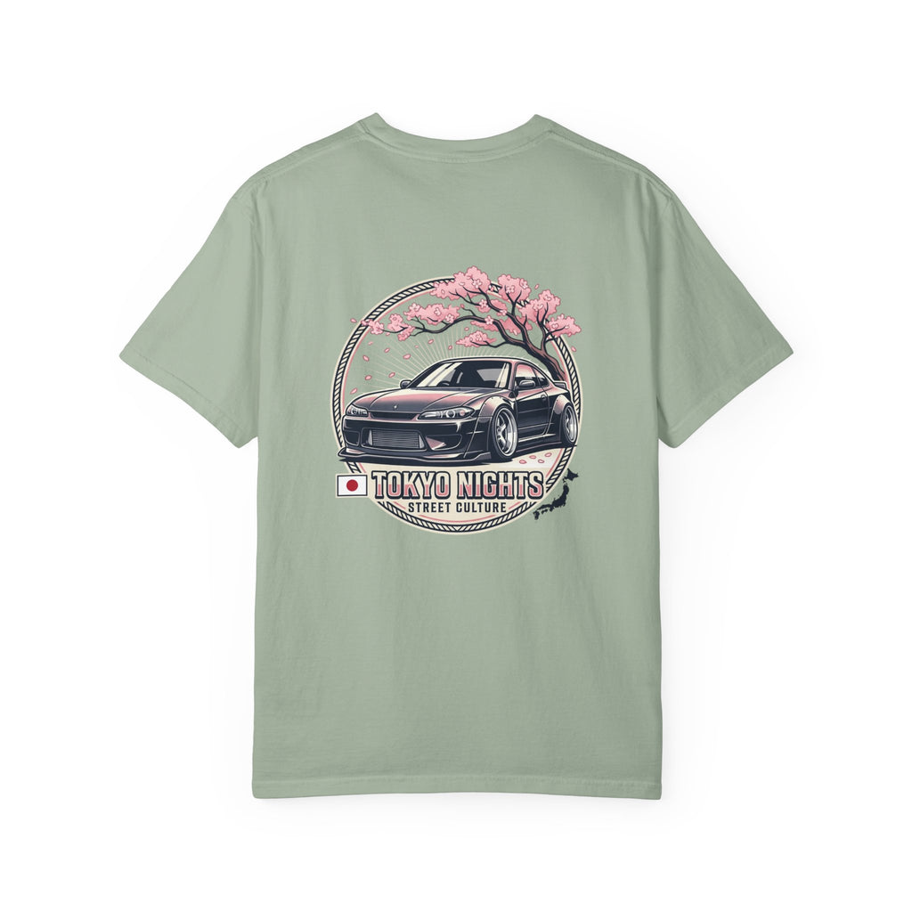 Tokyo Nights Car T-Shirt — JDM Drift Sakura Street Culture Tee