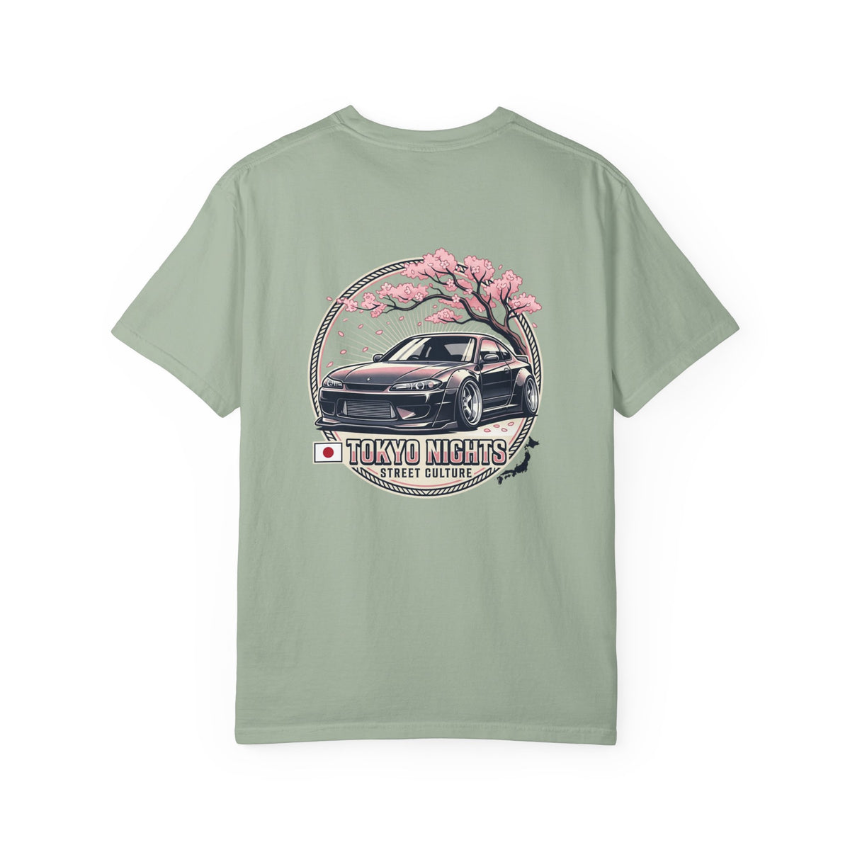 Tokyo Nights Car T-Shirt — JDM Drift Sakura Street Culture Tee