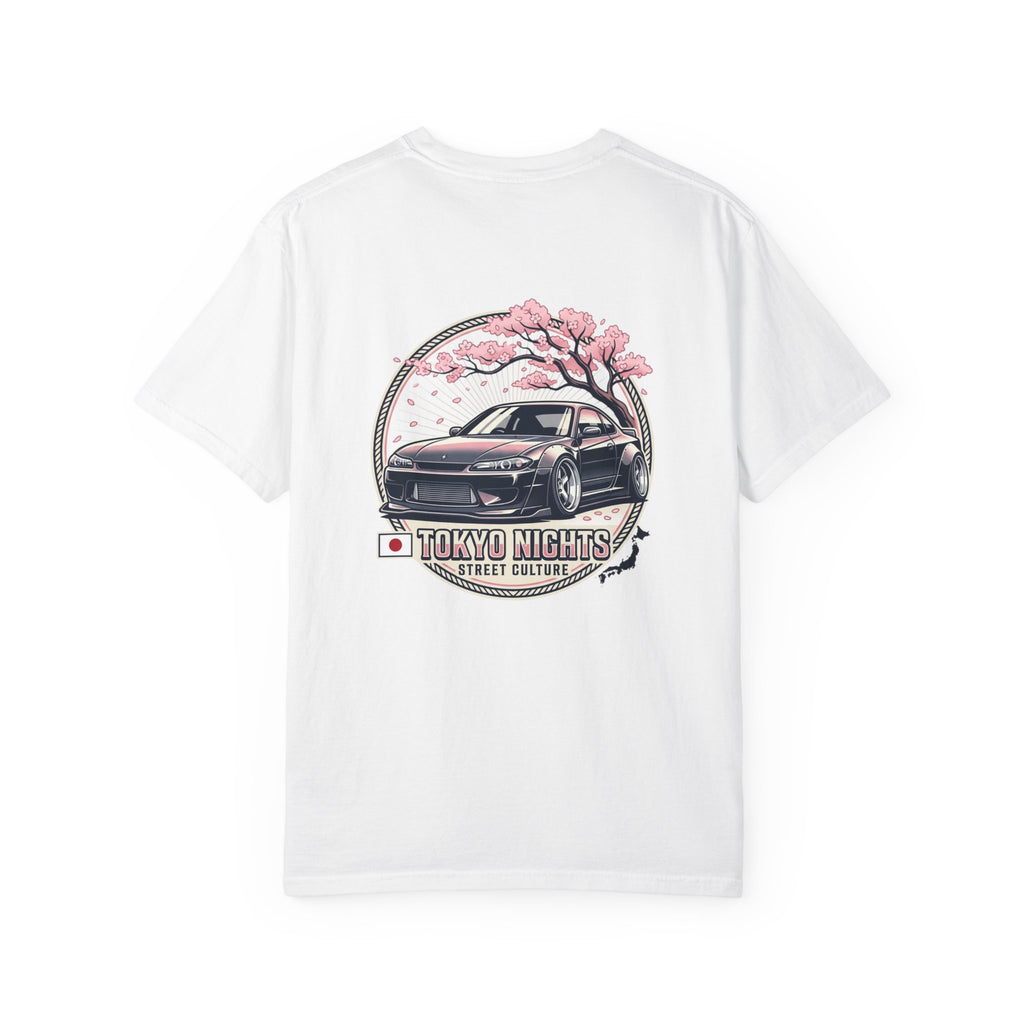 Tokyo Nights Car T-Shirt — JDM Drift Sakura Street Culture Tee