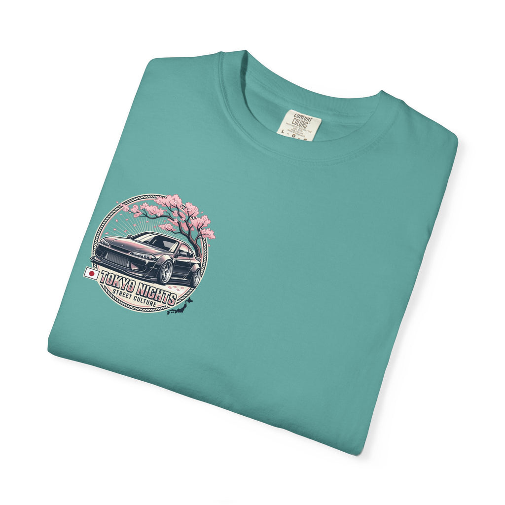 Tokyo Nights Car T-Shirt — JDM Drift Sakura Street Culture Tee