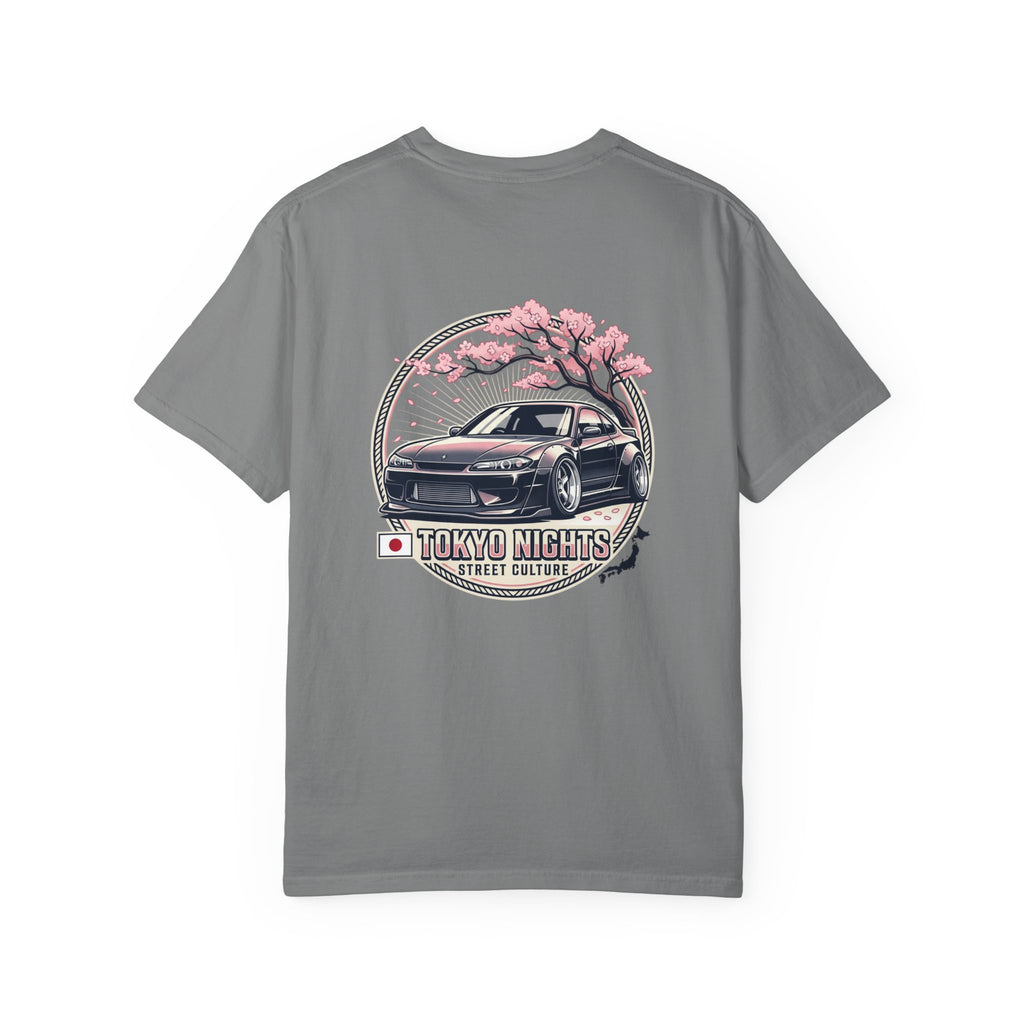 Tokyo Nights Car T-Shirt — JDM Drift Sakura Street Culture Tee