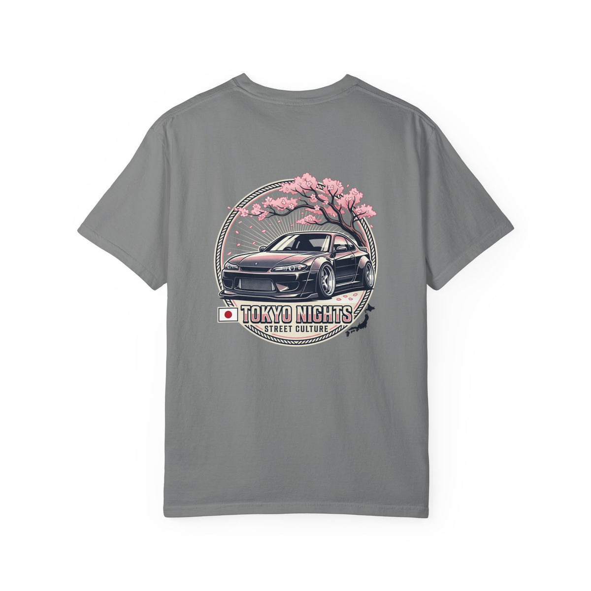 Tokyo Nights Car T-Shirt — JDM Drift Sakura Street Culture Tee