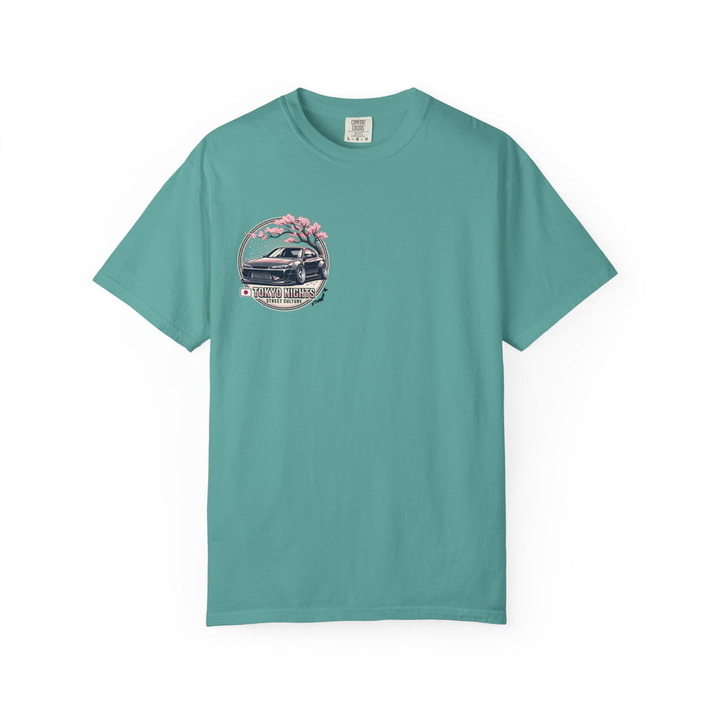 Tokyo Nights Car T-Shirt — JDM Drift Sakura Street Culture Tee