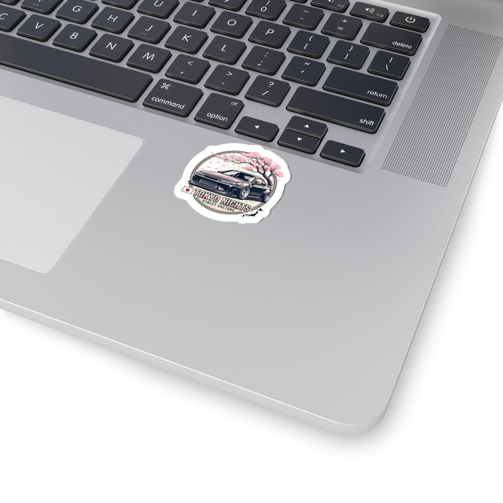 Tokyo Nights Car Sticker — Cherry Blossom JDM Kiss-Cut Decal