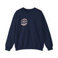 Vintage Camper Crewneck Sweatshirt — Retro Van & Cherry Blossom Graphic