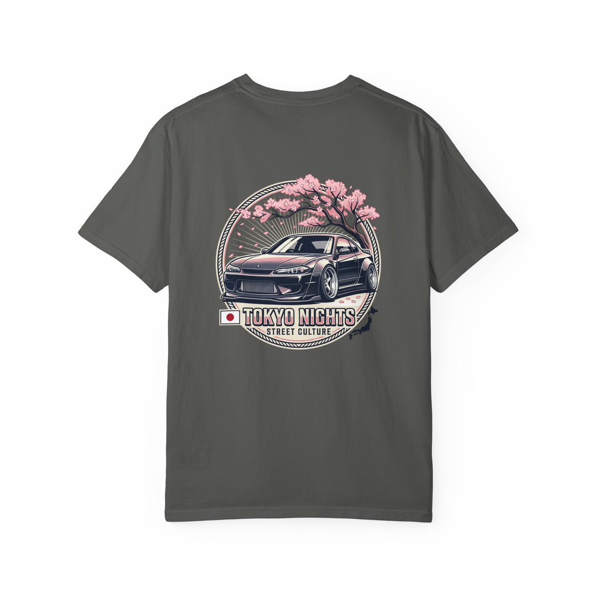 Tokyo Nights Car T-Shirt — JDM Drift Sakura Street Culture Tee