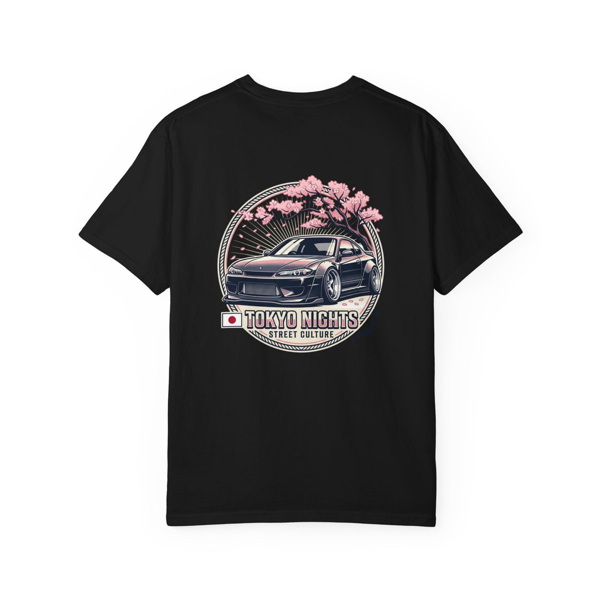 Tokyo Nights Car T-Shirt — JDM Drift Sakura Street Culture Tee