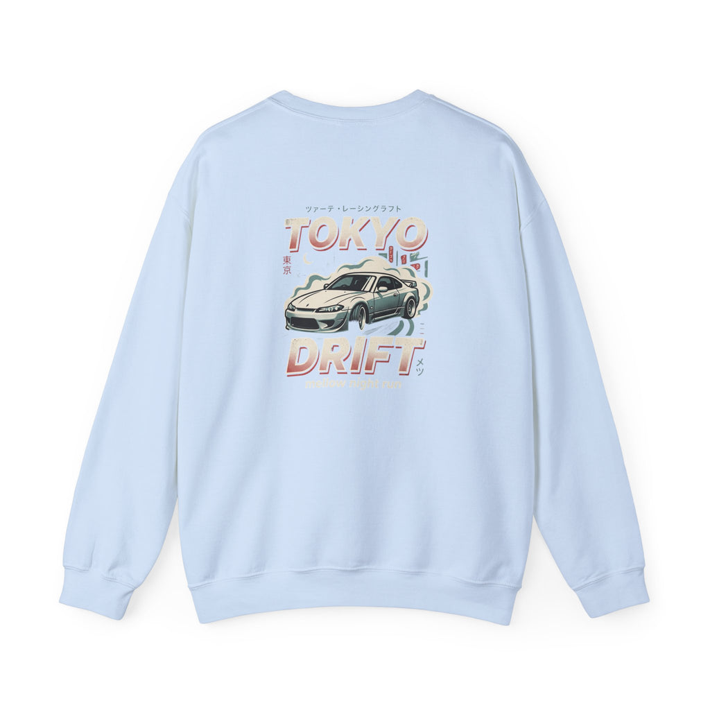 Tokyo Drift Car Crewneck Sweatshirt | Retro Racing Graphic