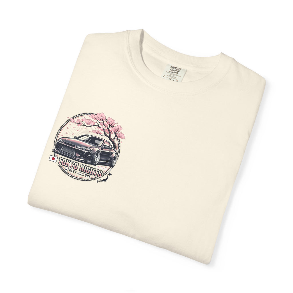 Tokyo Nights Car T-Shirt — JDM Drift Sakura Street Culture Tee