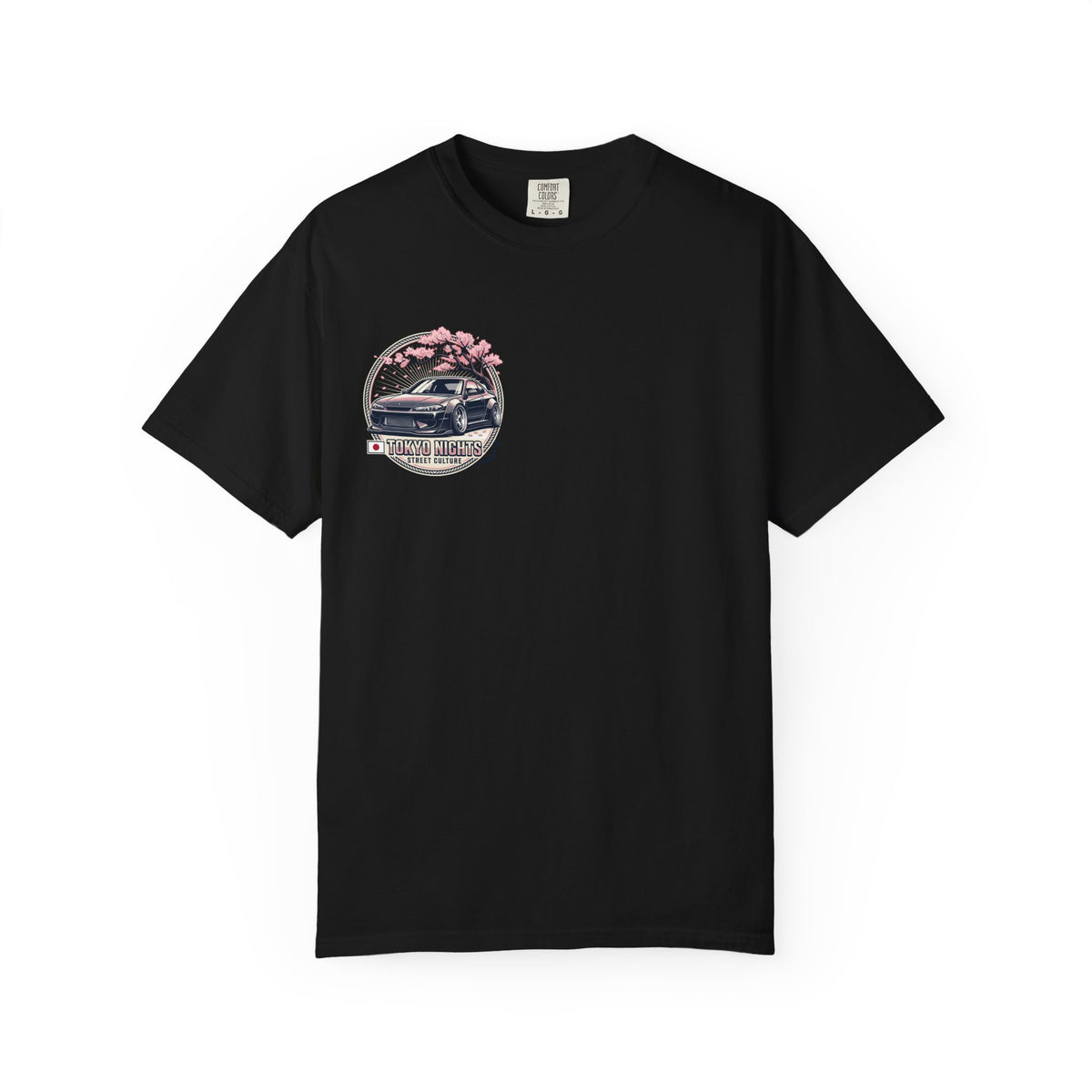 Tokyo Nights Car T-Shirt — JDM Drift Sakura Street Culture Tee
