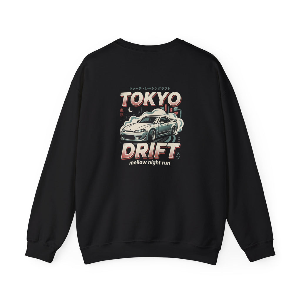 Tokyo Drift Car Crewneck Sweatshirt | Retro Racing Graphic