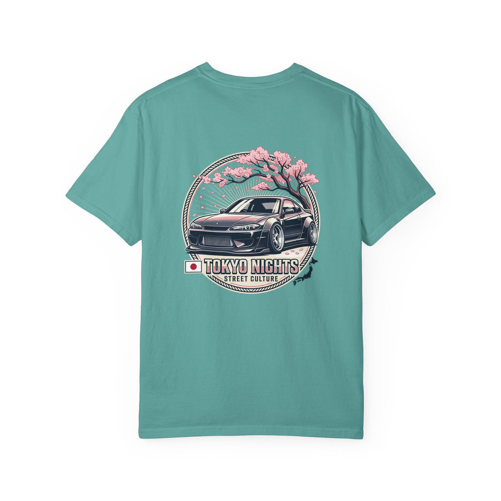 Tokyo Nights Car T-Shirt — JDM Drift Sakura Street Culture Tee