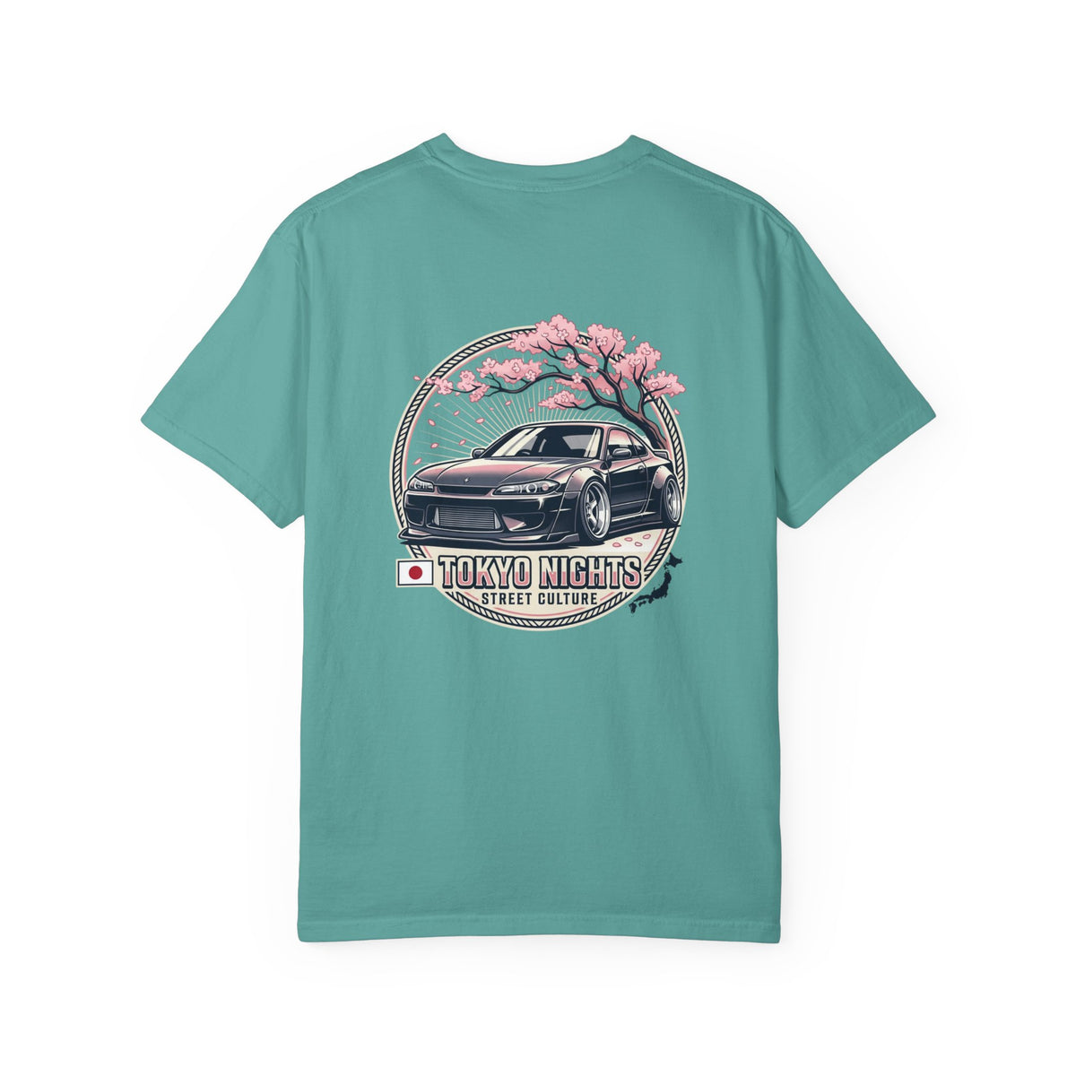 Tokyo Nights Car T-Shirt — JDM Drift Sakura Street Culture Tee