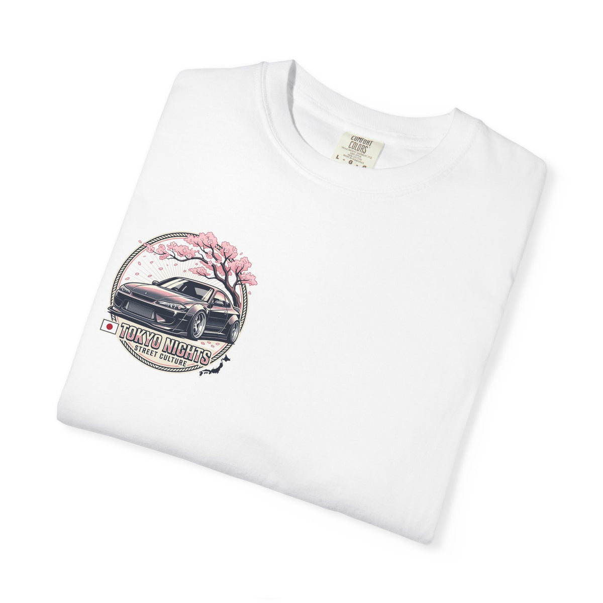 Tokyo Nights Car T-Shirt — JDM Drift Sakura Street Culture Tee
