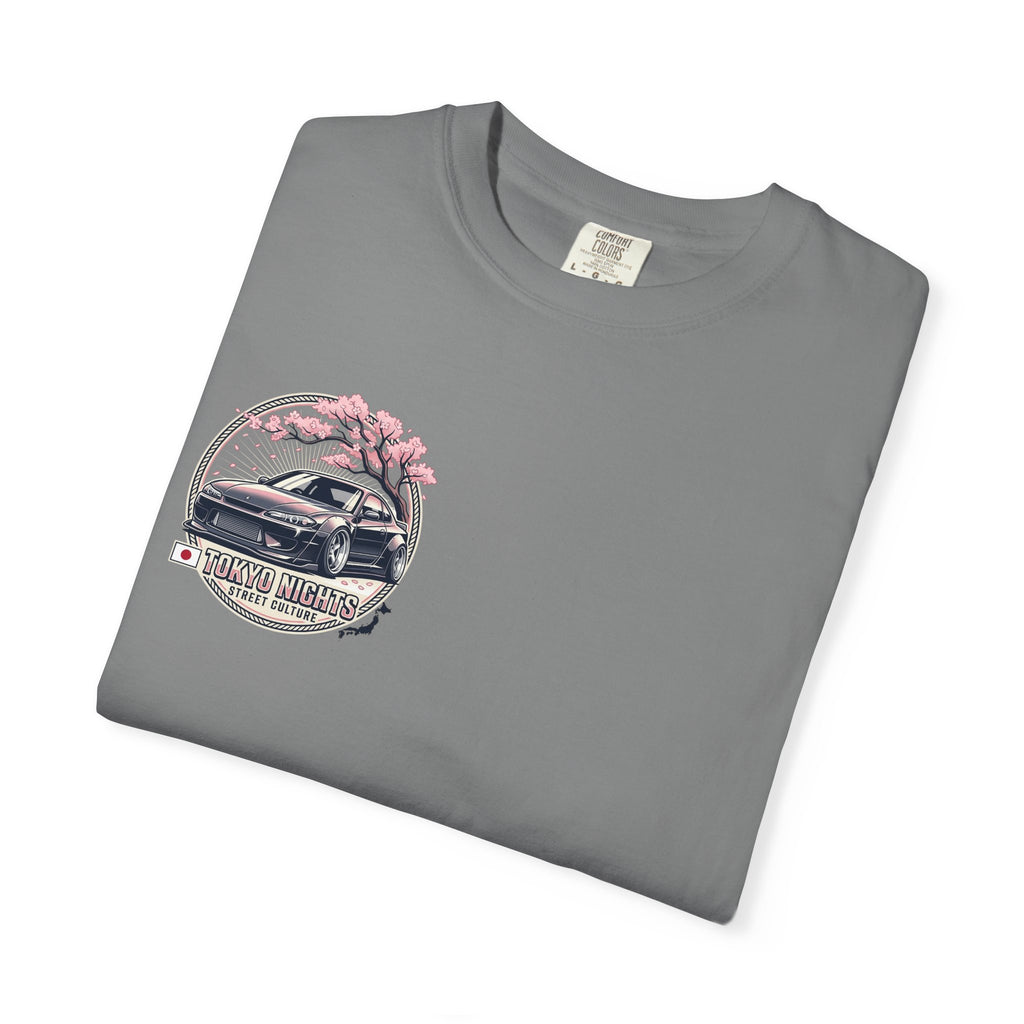 Tokyo Nights Car T-Shirt — JDM Drift Sakura Street Culture Tee