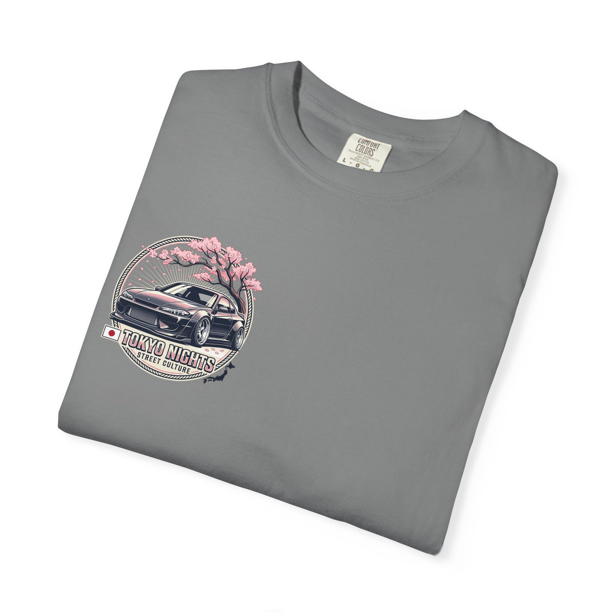 Tokyo Nights Car T-Shirt — JDM Drift Sakura Street Culture Tee
