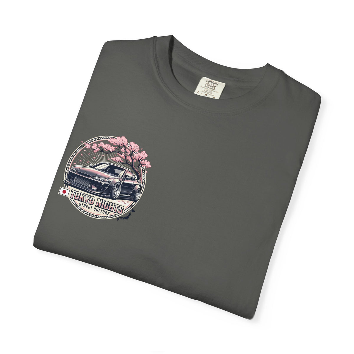 Tokyo Nights Car T-Shirt — JDM Drift Sakura Street Culture Tee
