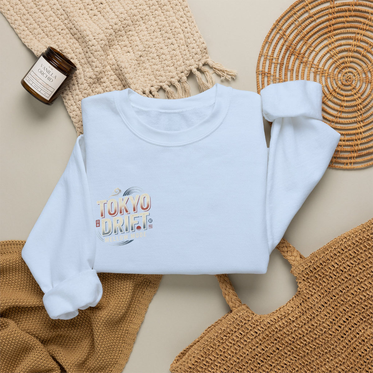 Tokyo Drift Car Crewneck Sweatshirt | Retro Racing Graphic