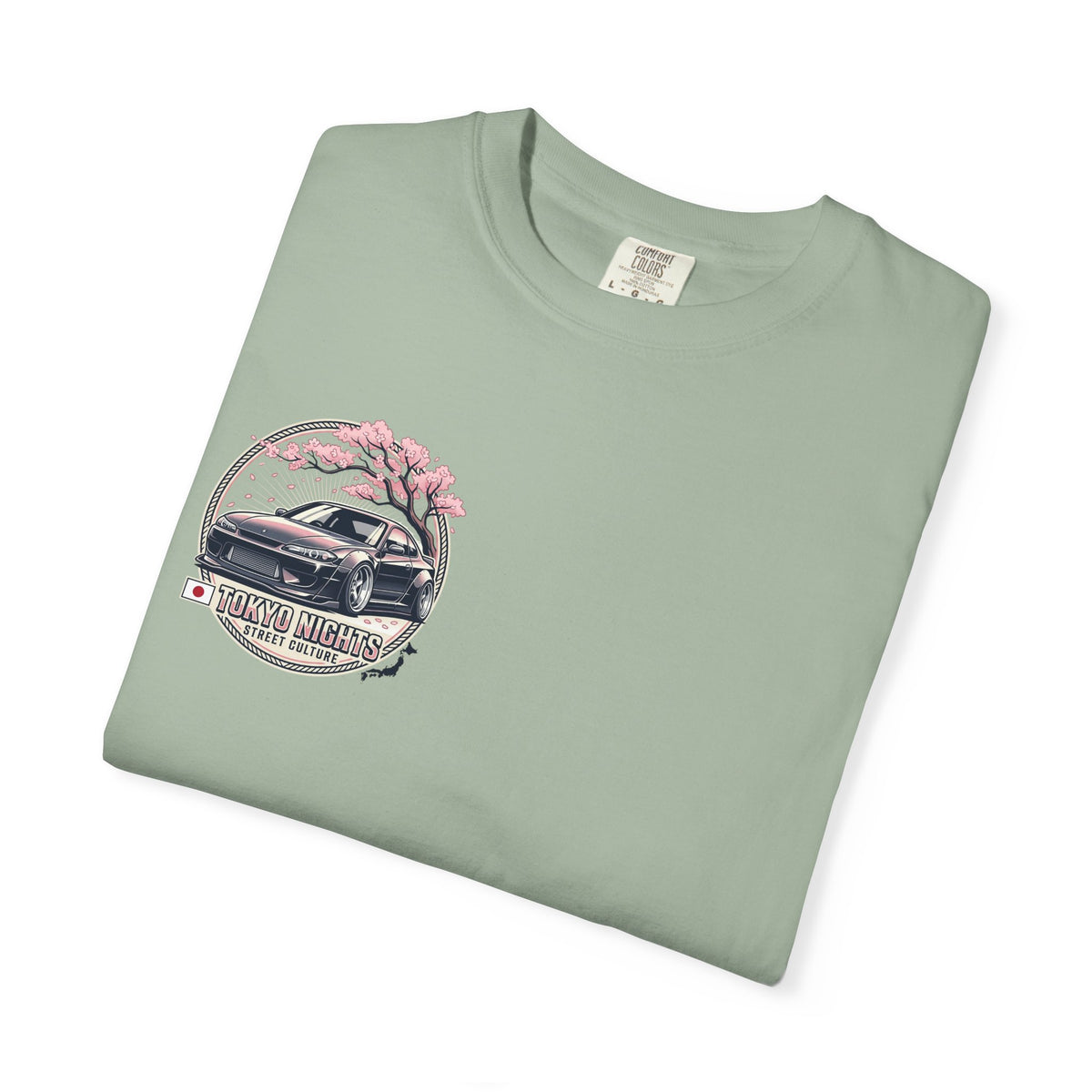Tokyo Nights Car T-Shirt — JDM Drift Sakura Street Culture Tee