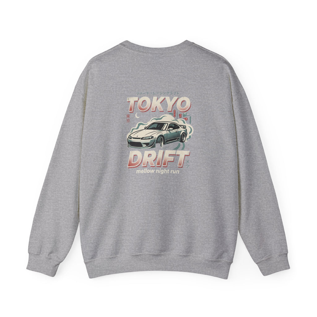Tokyo Drift Car Crewneck Sweatshirt | Retro Racing Graphic