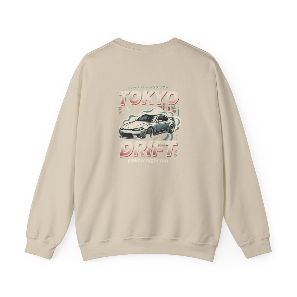 Tokyo Drift Car Crewneck Sweatshirt | Retro Racing Graphic