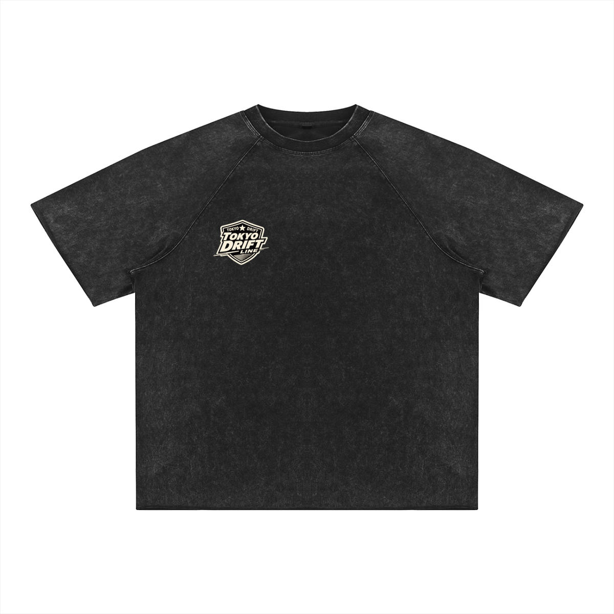 Unisex Mineral Wash Raw Edge T-Shirt